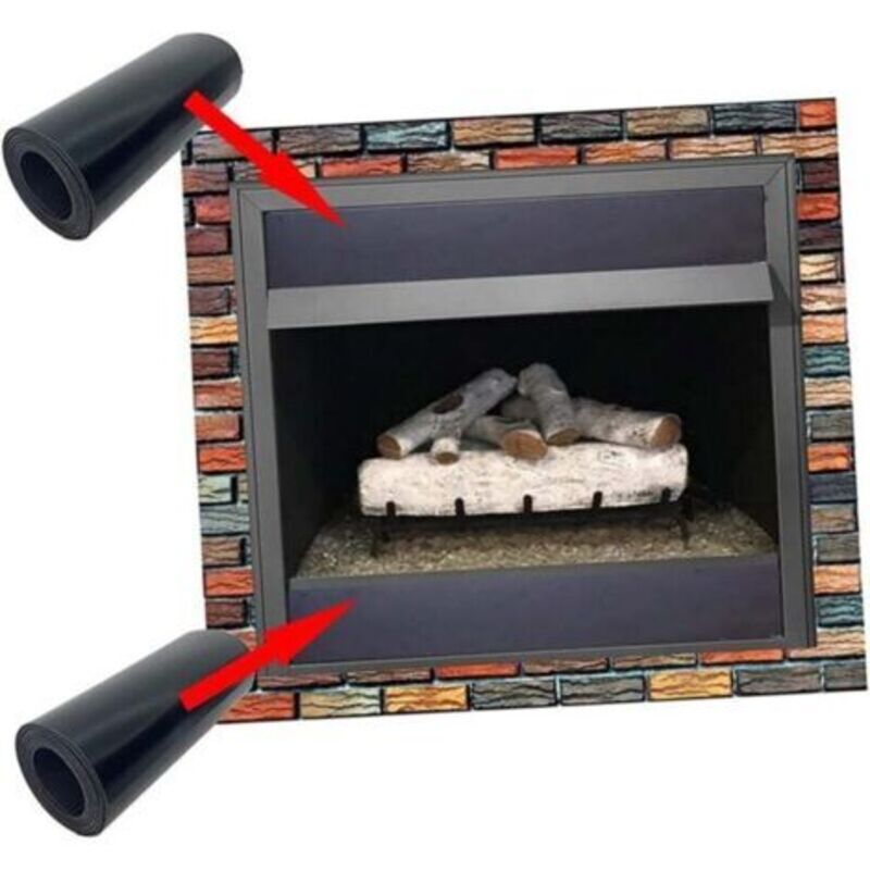 (101,6 X 10,16 Cm) 2 Stück Magnetischer Kaminzugstopfen, Schutz Vor Innenkaminzug, Lüftungsabdeckung, Verhindert Wärmeverlust, Magnetischer Kaminschirm