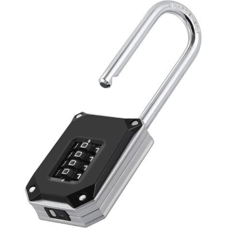 Gotrays – 4-stellige Kombinationsschlösser – Lange Schlaufe 57 Mm – Große Weiße Ziffern – Wiedereinschaltschutz – Für Schließfächer Und Schränke