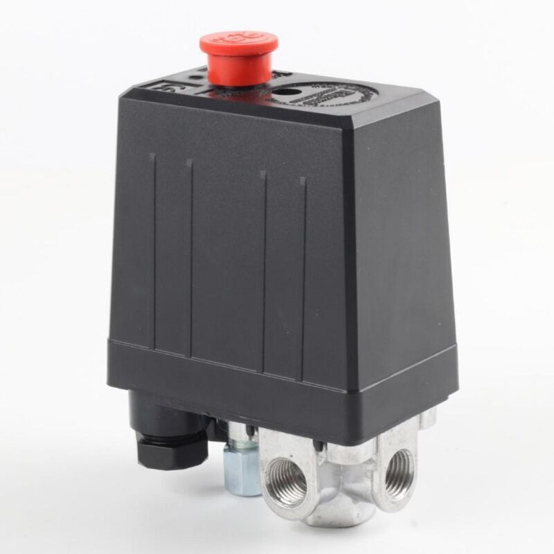Luftkompressor-druckschalter ¼" Npt – Einphasig – 10 Bar/145 Psi – 4 Ausgänge – Einstellbare Drucksteuerung