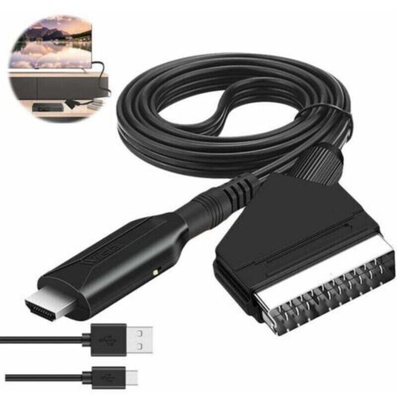 Audio-video-adapter Von Scart Auf Hdmi Für Hdtv/dvd/receiver/ps3/pal/ntsc - Konverter
