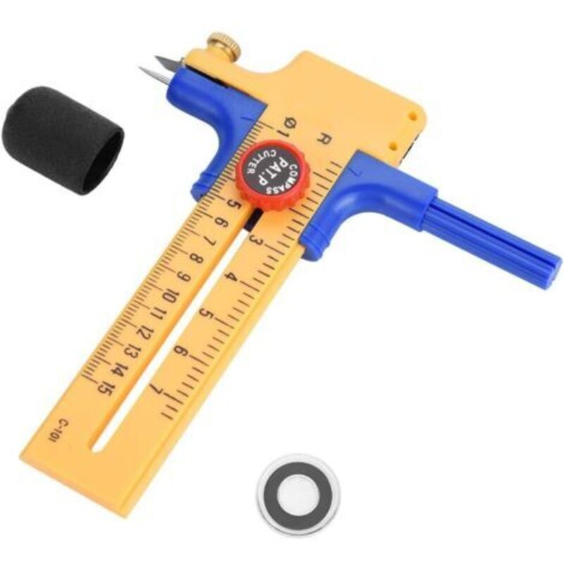 Verstellbarer Kreisschneider Zirkel-cutter Für Papier/folie/leder/basteln