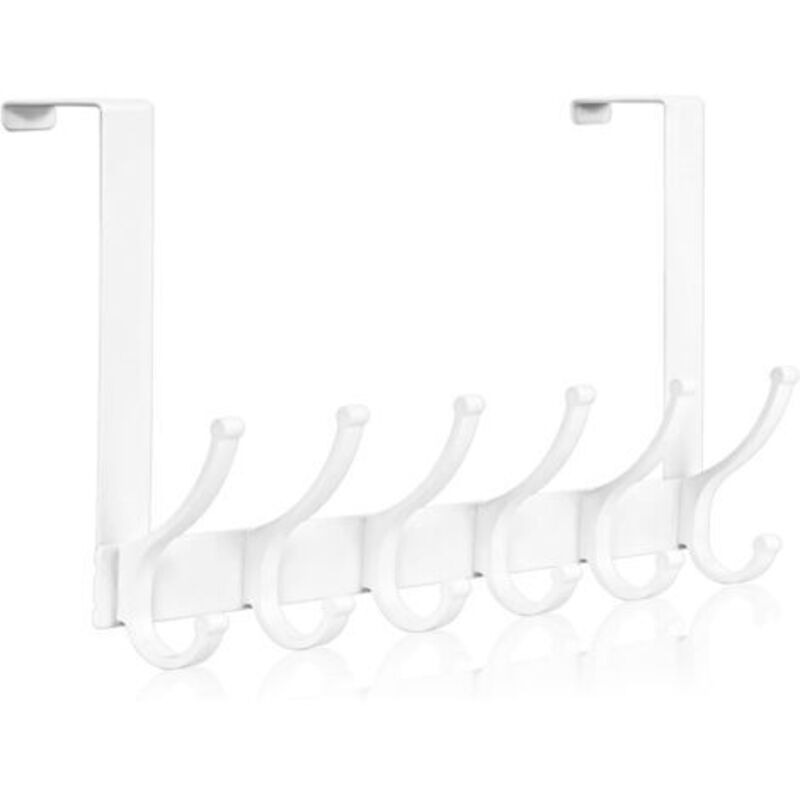 Türhaken, Türhaken Zum Aufhängen, Handtuchhalter Für Das Badezimmer, Unverzichtbarer Kleiderbügel Für Den Schlafsaal (1 Packung, Weiß)