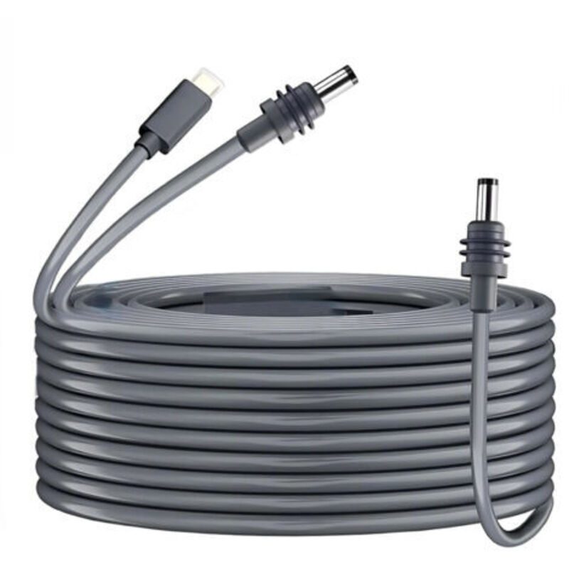 Rechteckiges Dc-stromkabel Für Satellite, 18awg, Usb-c Auf 2-in-1, Wasserdichtes Ladekabel, 2m/6,5 Fuß, Für 65w + Pd Stromversorgung