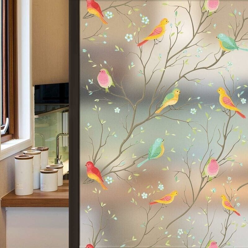 Perle Seltene Milchglasfolie Sichtschutz-folie - 60cm X 200cm Weinberg - Statische Haftmilchglasfolie Sichtschutz
