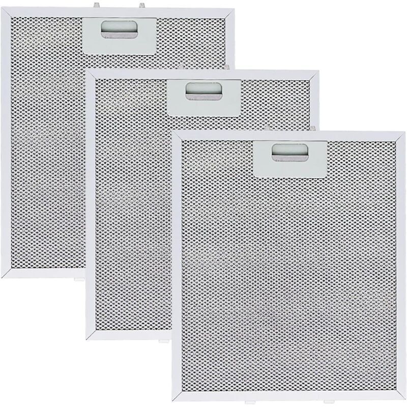 3 Stück Metall-fettfilter Für Dunstabzugshaube 305 X 267 Mm, Filter Für Küchen-dunstabzugshaube, Mesh-filter Zubehör Für Dunstabzugshauben