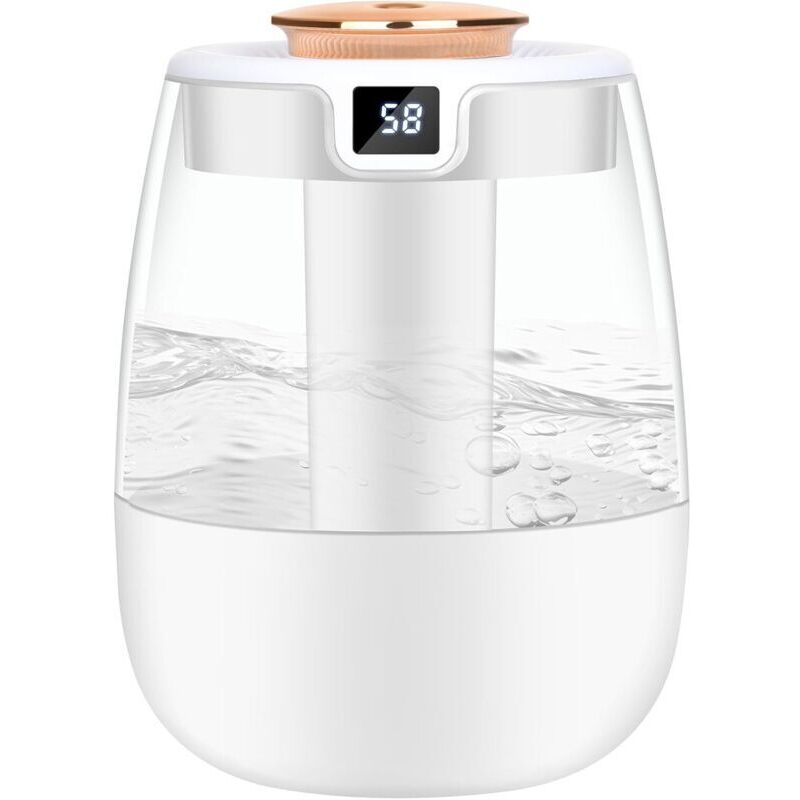 2,2 L Luftbefeuchter Mit Intelligenter Feuchtigkeitsanzeige, Ultra-leise 20 Db, Mini-luftbefeuchter Mit Led-licht Und Automatischer Abschaltung