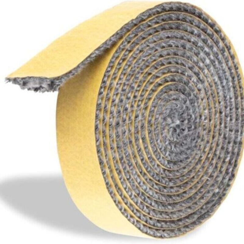 Hochtemperatur-dichtung, Selbstklebende Ofenrohrdichtung - 2 M Lange Glasfaserdichtung, Hitzebeständig Bis 550 °c - 2 M X 15 Mm X 3 Mm