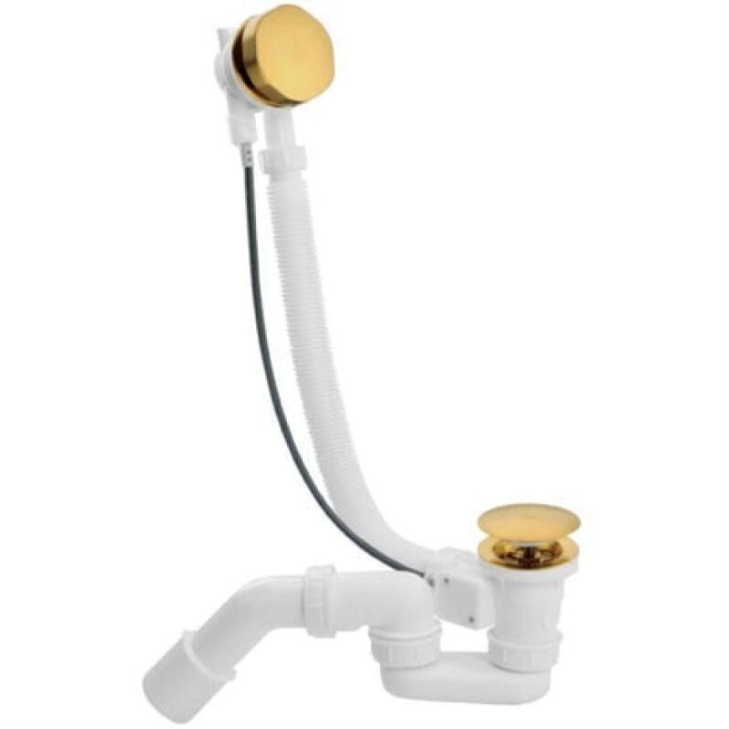 Vidage Badewanne 65 Cm Mit Hochdurchfluss-siphon, Schwenkbar – Abdeckklappe Aus Metall – Abnehmbarer Entlüftungsstopfen