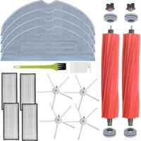 Zubehör Für Roborock S7 Maxv Ultra / S7 Maxv / S7 Plus / S7 Max / S7 / S7 Pro Ultra Saugroboter (4 Wischmopps + 2 Hauptbürsten + 4 Seitenbürsten + 4 Filter + 2 Reinigungsbürsten)