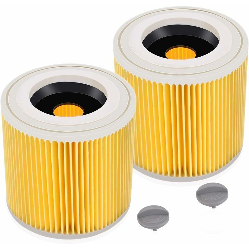 2er-pack Patronenfilter Für Kärcher-staubsauger – Hepa-filterung 99,98 % – Kompatibel Mit Wd1, Wd2, Wd3, Mv2, Mv3 – Einfache Installation