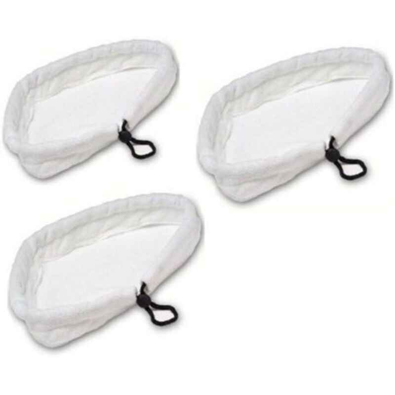 3er-set Mikrofaser-reinigungspads, Universell Kompatibel Mit Anderen Dampfmopps, Waschbare Ersatzteile Für Dampfsauger Und Heißdampfwischer