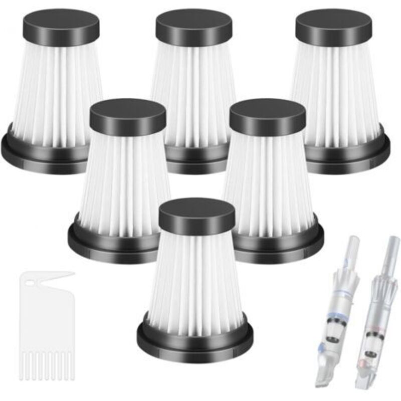 6er-pack Hepa-filter Für Moosoo K12, K12 Pro, K13 Kabelloser Staubsauger, Für Genius Invictus One 1.0 X7, 2.0 Ersatzteile Für Staubsauger Filter Haushaltsreinigungsfilter