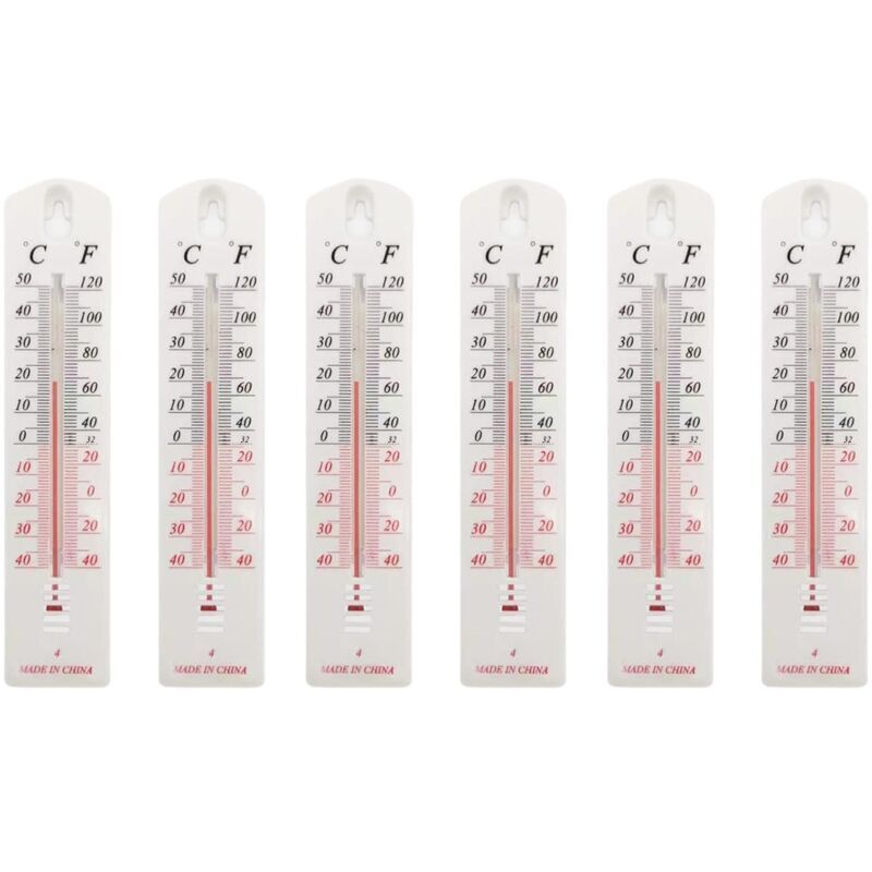 Set Aus 6 Wandthermometern Für Innen- Und Außenbereich