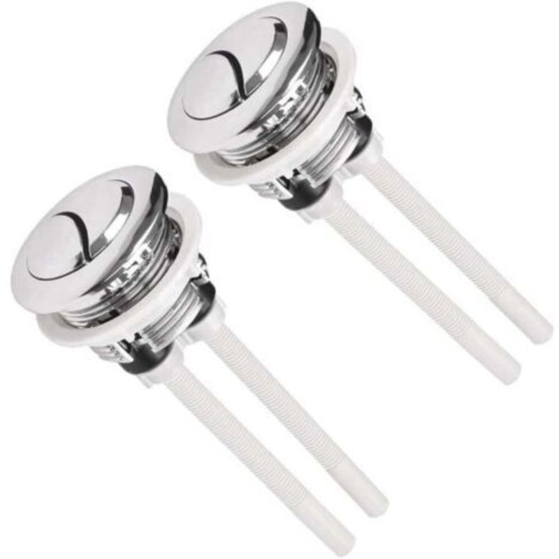 2x Universelle Toilettenspültasten 38mm, Toilettenhebel, Toilettenspülknopf, Doppeldruck-toilettenspülknopf Für Toilettenspülung