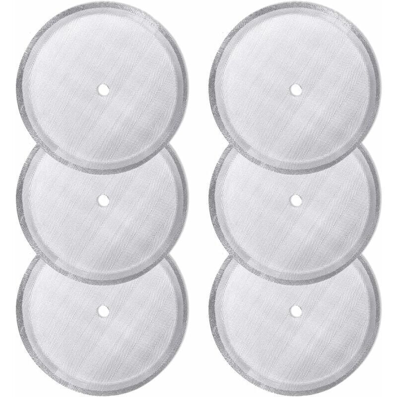 6er-pack Ersatz-siebfilter Für French Press - Wiederverwendbare Edelstahl-mesh-filter - Für Universelle French-press-kaffeemaschinen Mit 1000 Ml / 34 Oz / 8 Tassen
