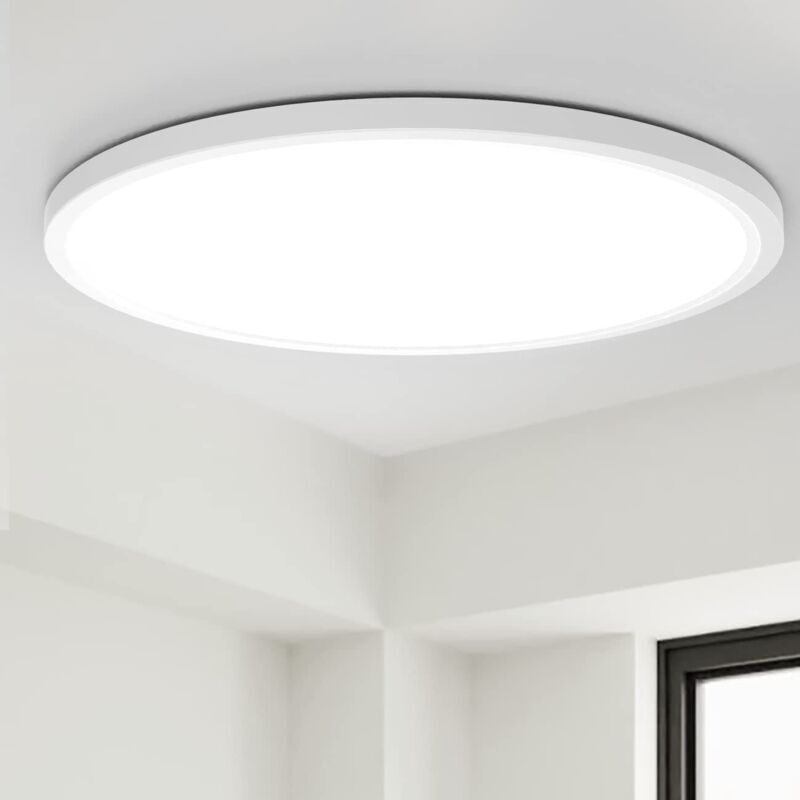 Led-deckenleuchte 18w 1700lm Wasserdicht Ip54 – Natürliches Weißlicht 5000k – Für Badezimmer, Küche, Balkon, Garage Ø23×3cm