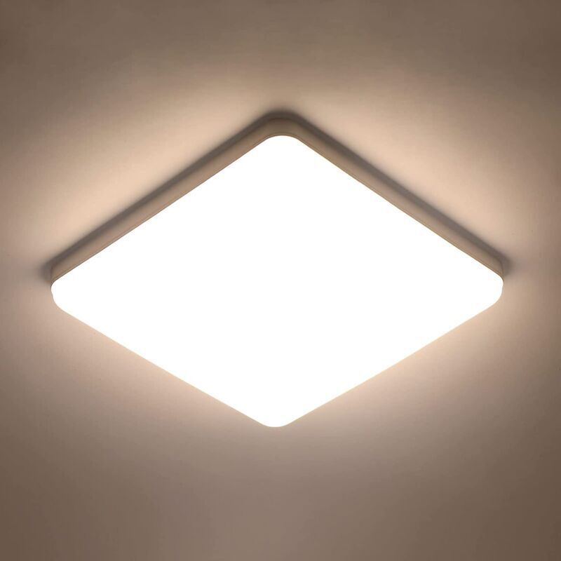 Quadratische Led-deckenleuchte 36w – Naturweiß – Ultradünn 4cm – Beleuchtung Für Badezimmer, Küche, Schlafzimmer, Flur, Garage