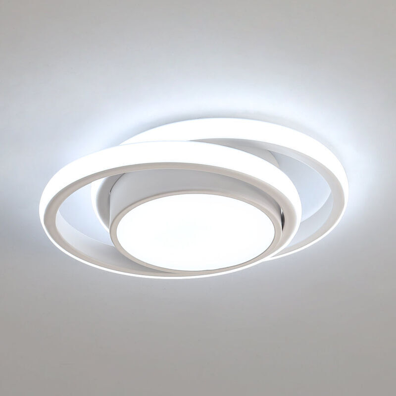 Moderne Led-deckenleuchte 32w – Länge 32cm – Metallfassung – Für Flure Und Wohnzimmer Dreifarbige Beleuchtung