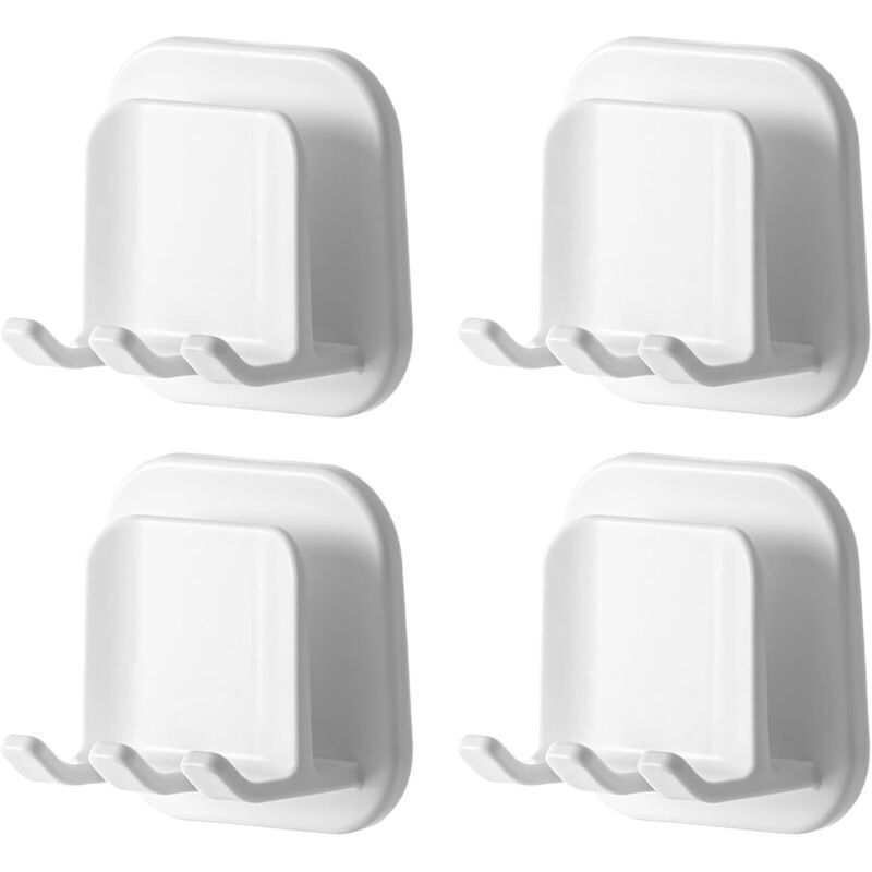 4 Stück Zahnbürstenhalter, Halter Für Elektrische Zahnbürste, Wandmontierter Zahnbürstenhalter Ohne Bohren, Selbstklebend, Wand-zahnbürstenhalter Für Badezimmer Und Küche
