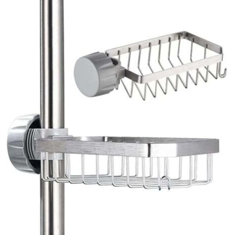 Duschseifenschale - Edelstahl - Ohne Bohren - Für Stangen Von 20 Bis 32 Mm