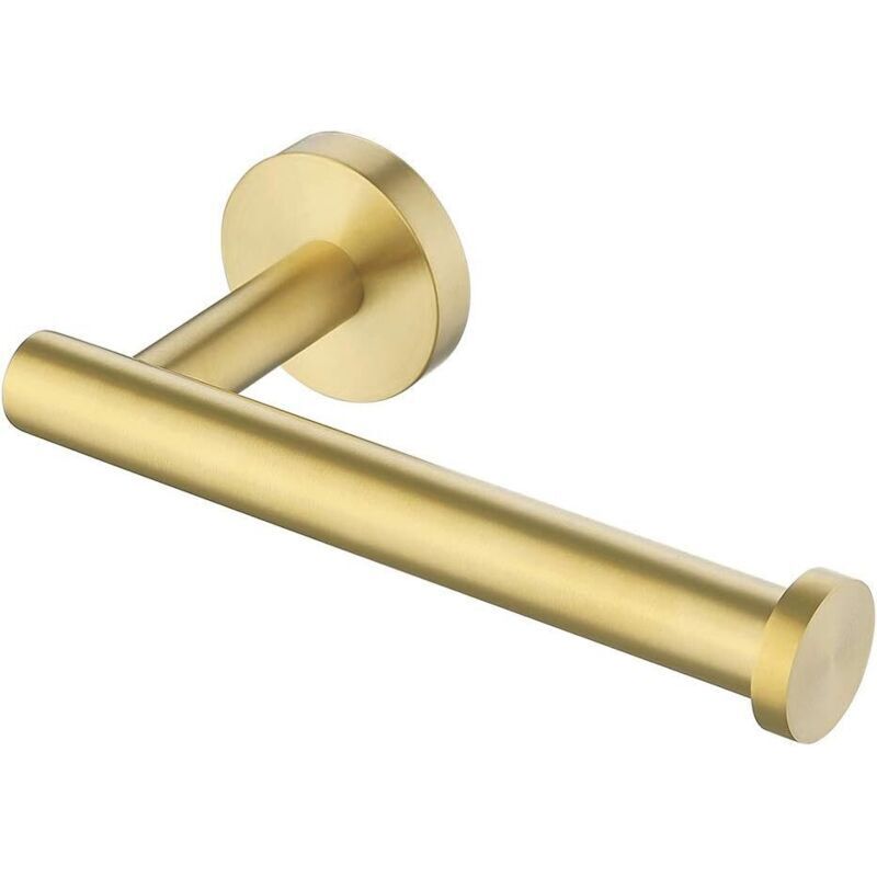 Wandmontierter Toilettenpapierhalter, Badezimmer, Sus304 Edelstahl, Gebürstetes Messing