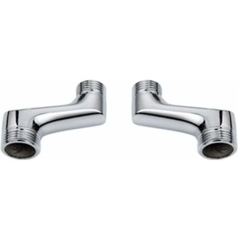 Eck-duschanschluss, Eckreduzierstück Aus Messing, Verstellbarer Schwenkarm, Eck-wandbefestigung, Versetzter Anschluss Von 1/2" Auf 3/4", Verchromt