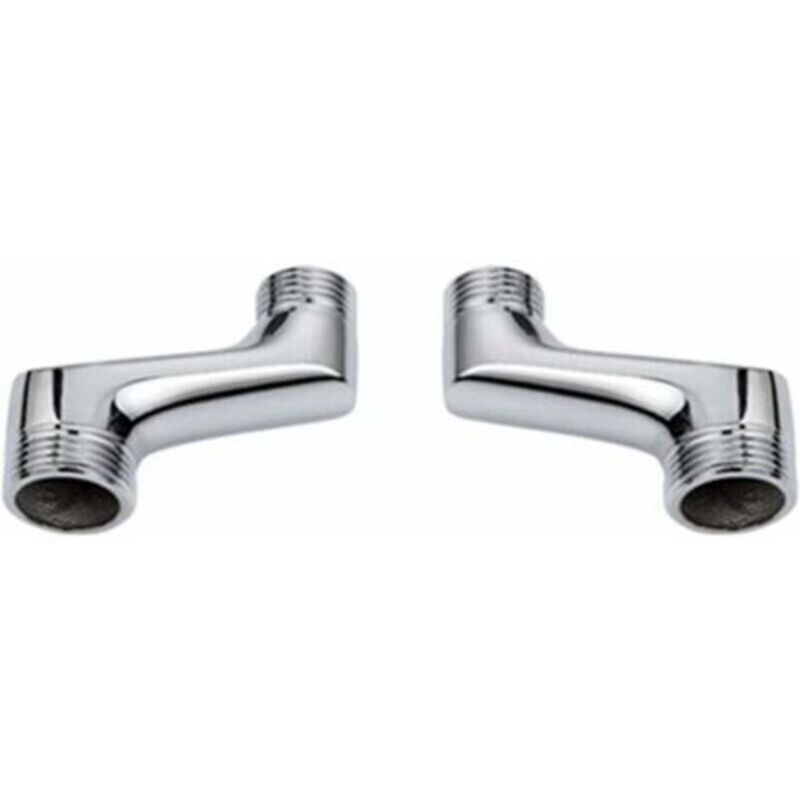 Gewinkeltes Duschanschlussstück – Hochwertiges Messing – Adapter G1/2 Auf G3/4 Enthalten – Korrosionsbeständig – Einfache Installation