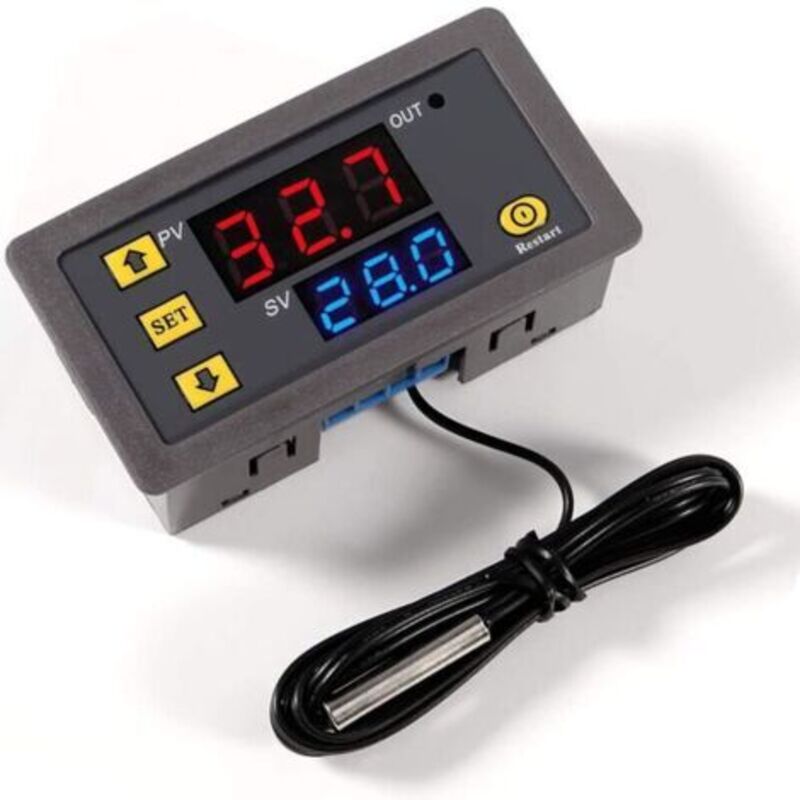 1 Stück W3230 Ac 110v-220v Digitaler Temperaturregler, Thermostat-schalter Mit Digitaler Anzeige 20a Mit Ntc 10k Sensorsonde