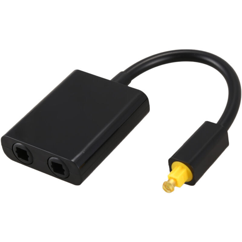 Optischer Spdif-audio-splitter, 2-wege-toslink-adapter, 1 Eingang/ausgang, Hub-kabel