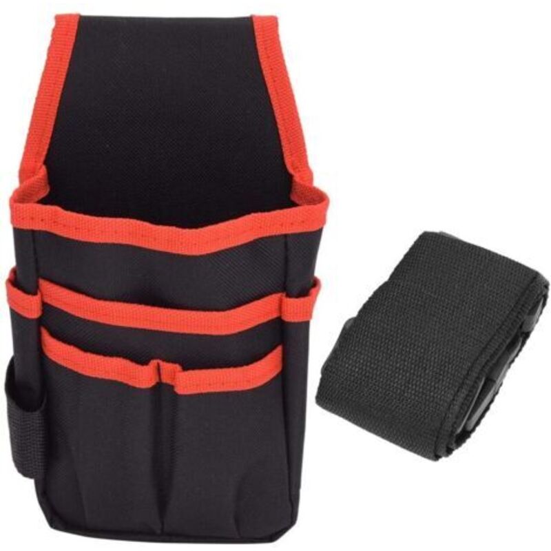 Werkzeugtasche, Tragbare Multifunktionale Werkzeugtasche Aus Oxford-gewebe, Gürteltasche Für Camping, Bergsteigen Und Outdoor-aktivitäten Mit Gürtel (rot Mit Rand Und Gürtel)
