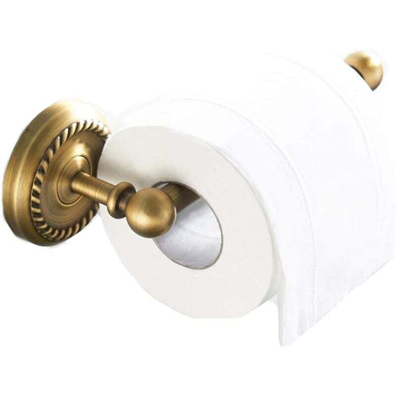 Antiker Messing-wand-toilettenpapierhalter – Rostfreier Retro-rollenhalter – Einfache Installation Mit Enthaltenem Zubehör – Telefonhalter