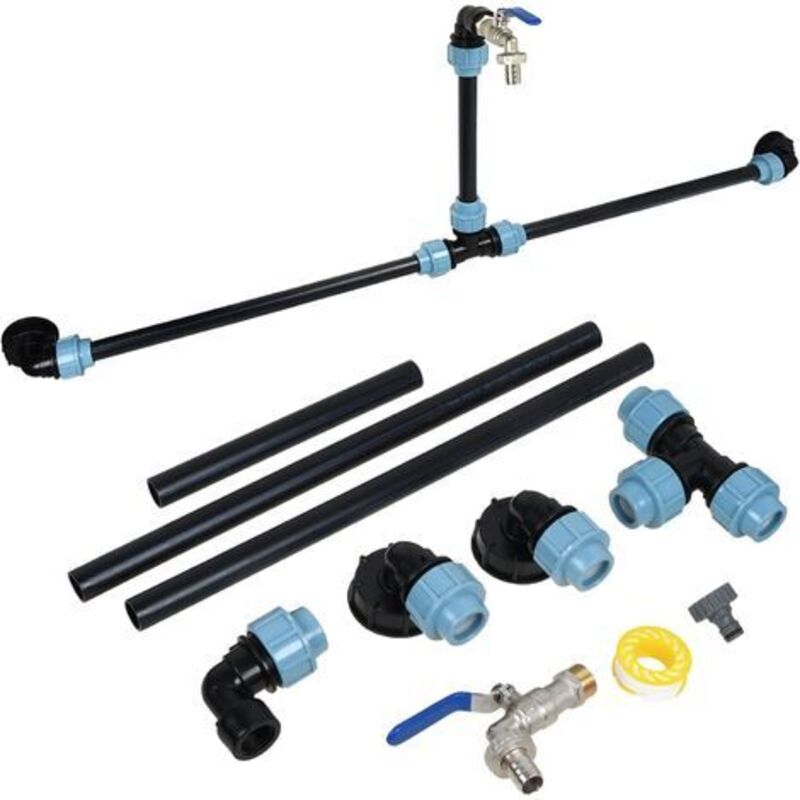 Freosen – Anschlussset Für 2 X 1000-l-wassertanks – Ibc-adapter S60x6 – Dichter 3/4-zoll-anschluss Für Effizientes Befüllen – Kompatibel Mit 90 % Der Ibc-tanks - S60x6