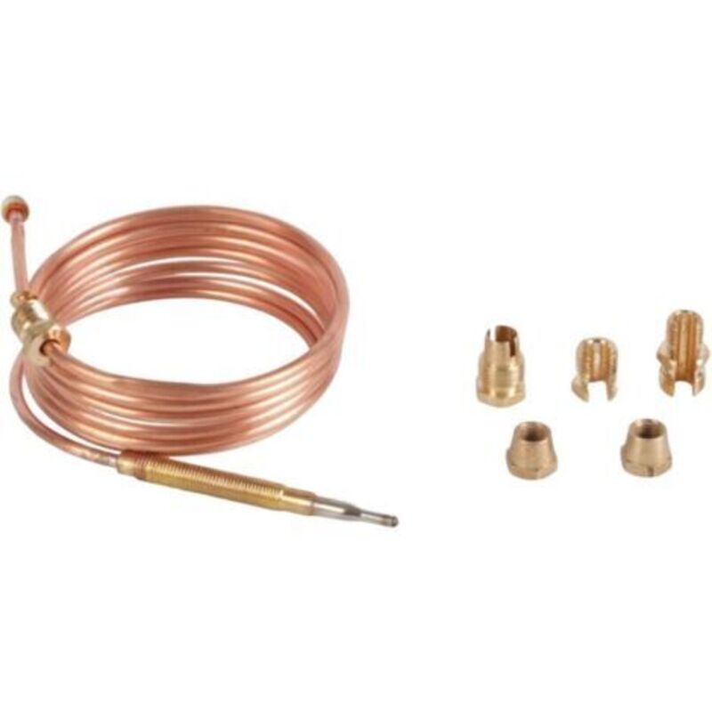 Universelles Thermoelement 120 Cm Für Kochgeräte Mit Adaptierbarem Anschlusskit. Einstellung Über Muttern