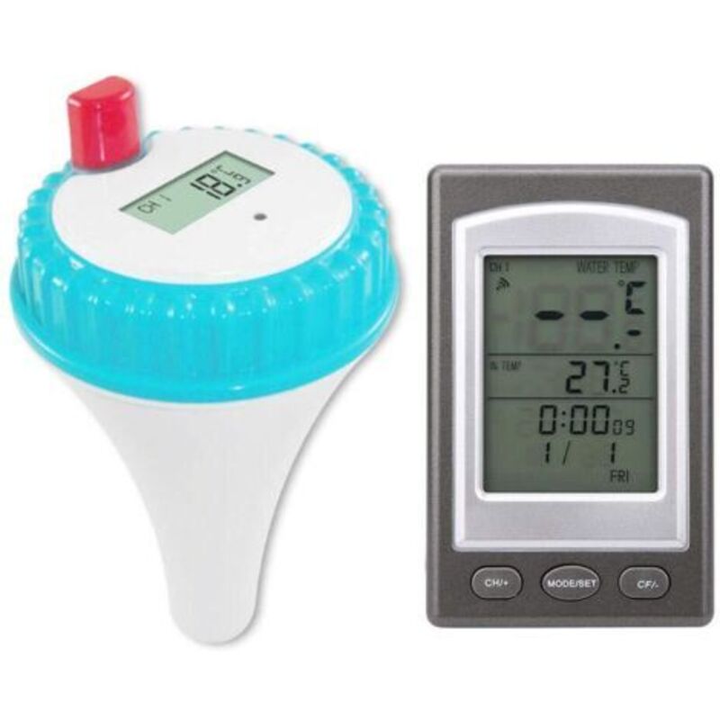 Kabelloses Digitales Schwimmbecken-thermometer Mit Lcd-empfänger Zur Anzeige Der Wassertemperatur