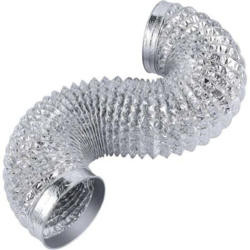 Robustes 4-zoll-abgasrohr Für Trockene Belüftung, 6 Fuß Langes Hvac-leitungskit Aus Extra Dickem Aluminium (6 Schichten)