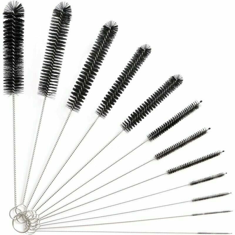 12 Stück Rohrreinigungsbürsten Set - Versail Flaschenbürste - Reinigungsbürste Für Glasflaschen, Babyflaschen, Wasserkocher, Tastatur - Rohrbürsten - Reinigungsbürste