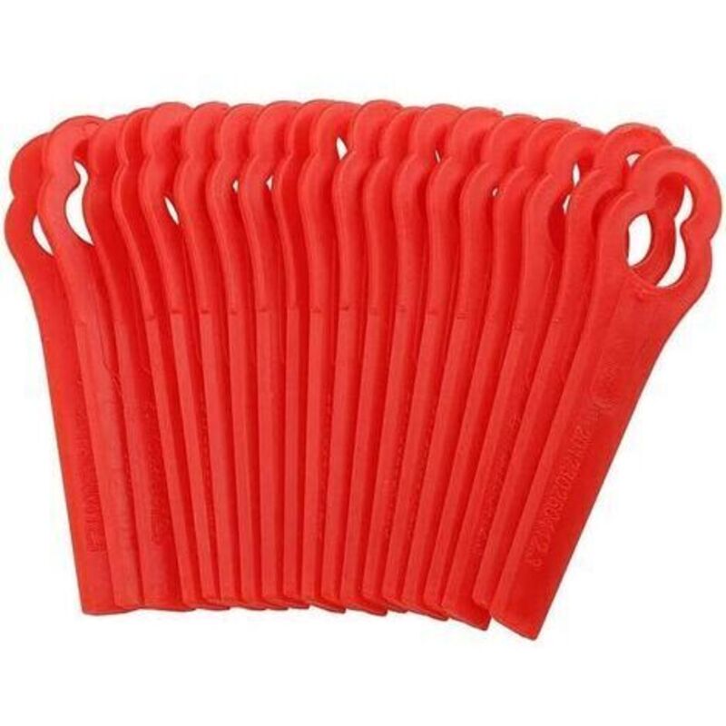 100 Ersatzklingen Für Rasentrimmer Lidl, Großes Loch 10mm, Kleines Loch 5mm