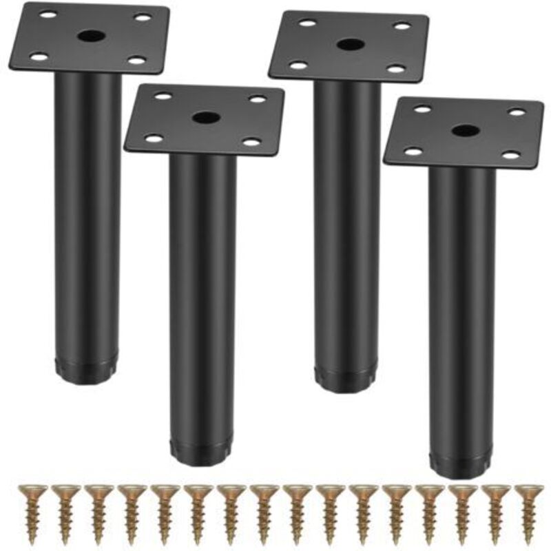 4er-set Möbelbeine Aus Metall, Befestigungsfüße Für Möbel/tisch/stuhl/schreibtisch/küche/schrank/sofa