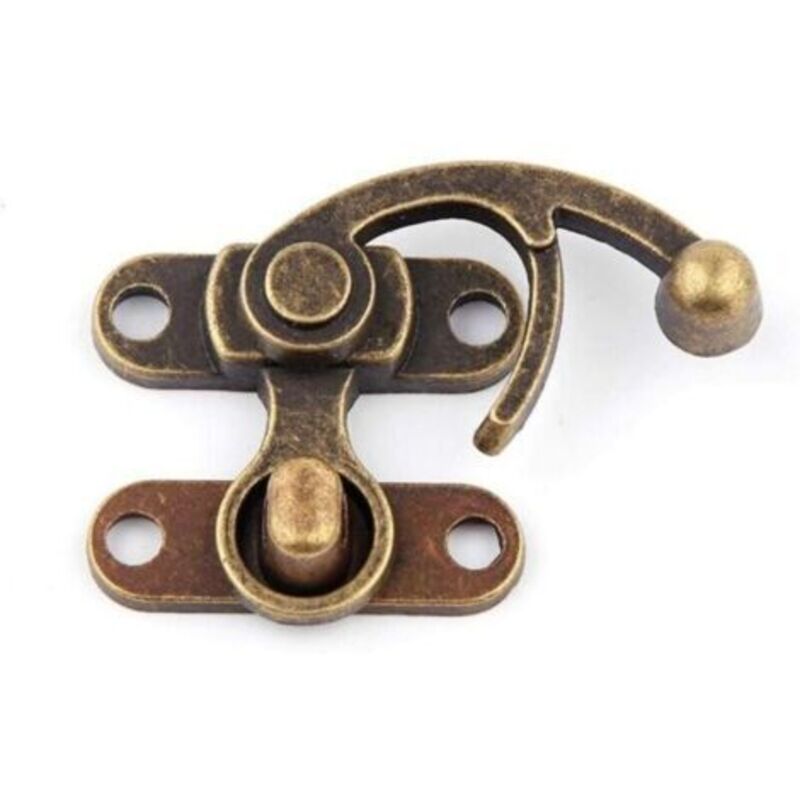 10 Stück Antike Vintage Verriegelung Verschluss Klinke Haken 38 Schwenk 45mm Arm Für Holzkiste