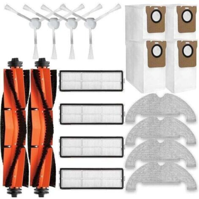 Zubehörset Mit Ersatzteilen Für Dreame D10 Plus Rls3d, Z10 Pro, L10 Plus Saugroboter: 2 Hauptbürsten, 4 Seitenbürsten.