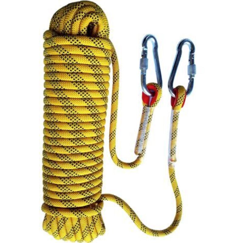 Statisches Kletterseil 20 M – Durchmesser 10 Mm – Hochfestes Polyesterfaser – Zugkraft 15 Kn – Für Klettern Und Rettung