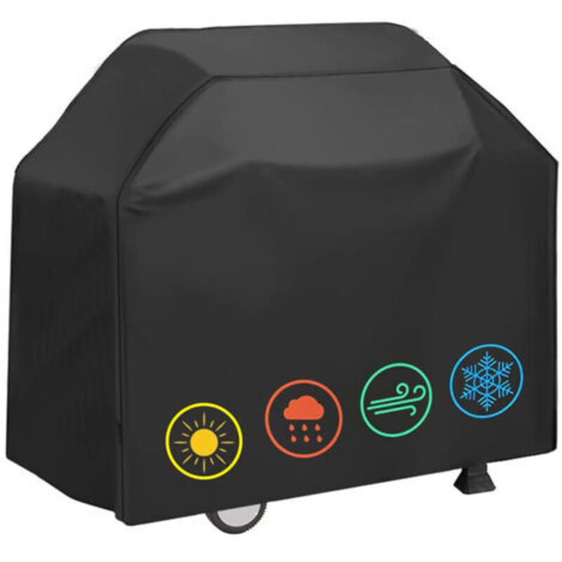 Grillabdeckung Aus 210d Oxford – Wasserdichter Und Uv-beständiger Schutz – Maße 145 X 61 X 117 Cm – Mit Aufbewahrungstasche