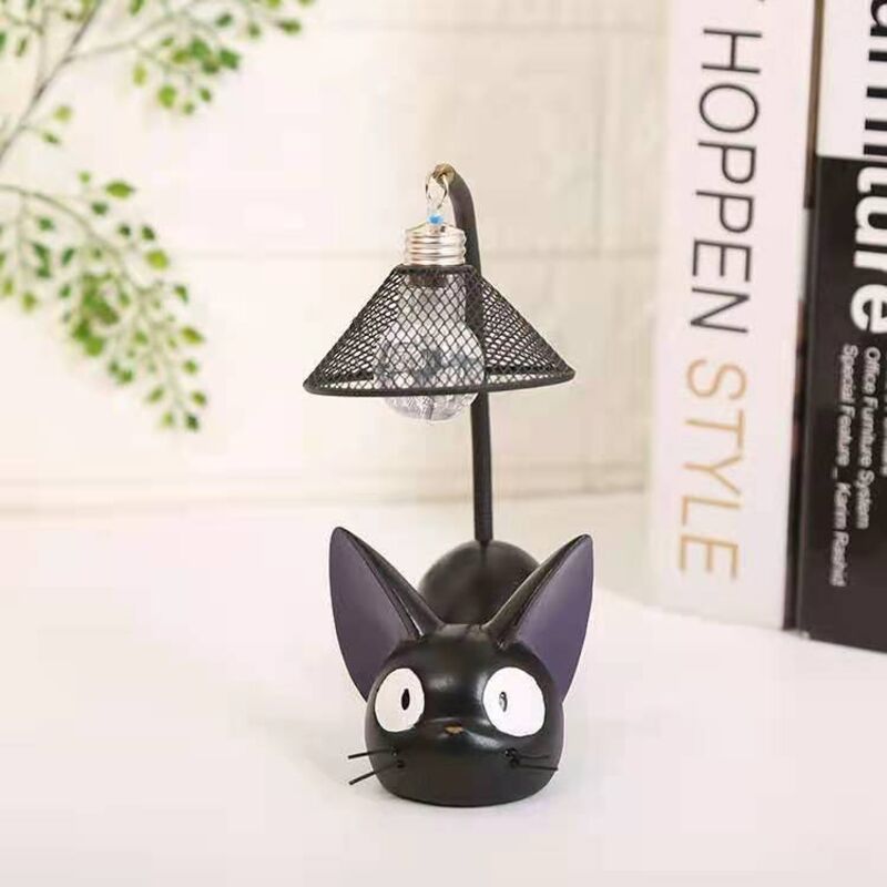 Kreatives Nachtlicht Aus Harz Mit Katzenmotiv, Nachttischlampe Zum Lesen (drahtschirm)
