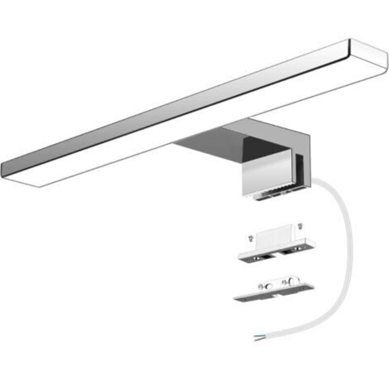 Led-spiegellampe Für Badezimmer 6w 600 Lumen, Badezimmerleuchte 30cm Kaltweiß 6000k, Wasserdichte Ip44 Wandleuchte Für Badezimmerspiegel, Kein Flackerndes Möbellicht