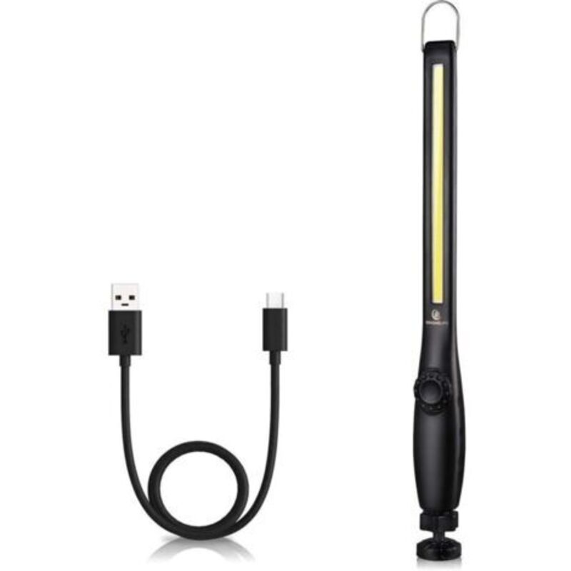 Led-arbeitsleuchte, Wiederaufladbare Cob-lampe Mit 750 Lumen Und Ladeanzeige, Magnetischer Sockel, 360°-drehung, Geeignet Für Autoreparaturen, Zuhause Und Outdoor-camping, 3300 Mah