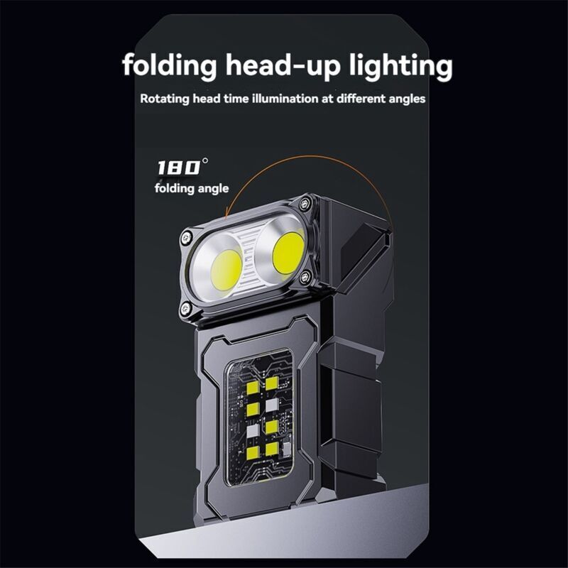 Wiederaufladbare Cob-mini-taschenlampe Für Outdoor, Camping, Wandern, Reiten Und Signalisierung