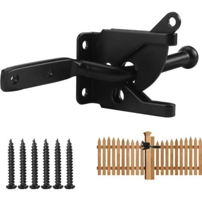 Automatischer Schwerkraft-hebel-torriegel Aus Edelstahl, Gartentürschloss, Torverriegelung Für Gartenzaun