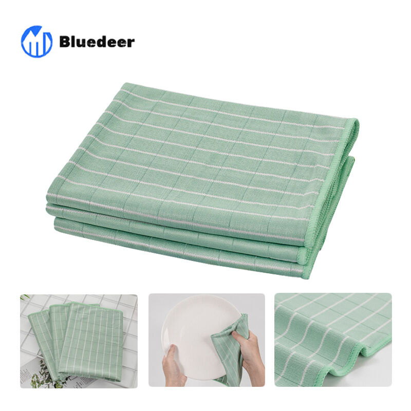 Mikrofaser-bambus-tücher Für Glas, Spiegel, Fliesen, Karosserie, Bambus-mikrofaser Für Fenster, Haushalt, Badezimmer (9 Tücher)