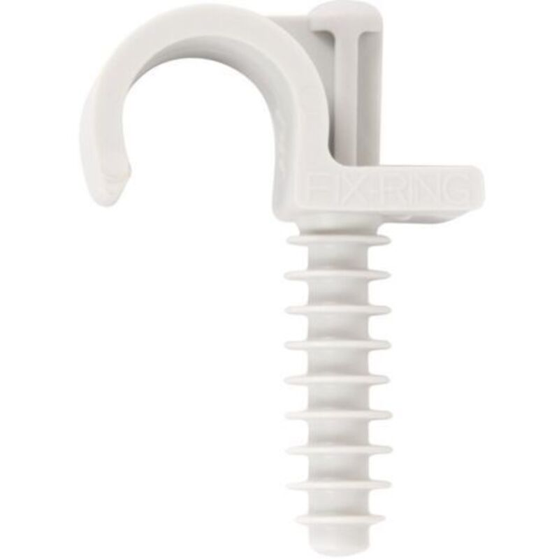 Ing Fixations – Einfacher Wandbefestigungskragen 25 Mm Aus Uv-stabilisiertem Nylon – Packung Mit 100 Einheiten – Traglast 40 Kg – A300400