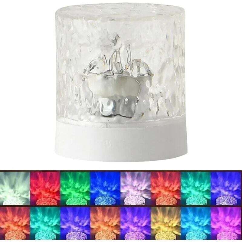 Wasserwellen-lichtprojektor Mit 16 Led-farben Für Romantische Wandprojektion